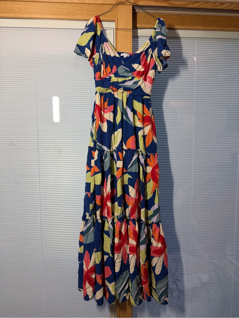 Baltic Born Samira Maxi Dress Blue Floral Print Size Small Cottagecore Boho - Picture 3 of 8